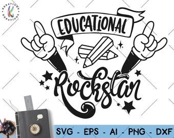 Download Educational rockstar | Etsy