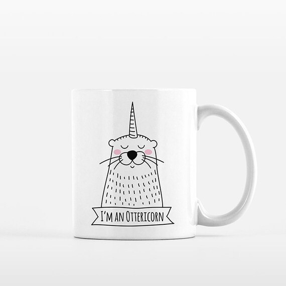 Ottericorn Otter Mug Unicorn Otter Lover Gift Otter Coffee Mug Otter Gift for Her Him Men Women Humorous Mug Funny Mug Unique Coffee Cup
