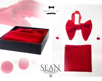 Men's Oversized/Big Velvet Bow Tie