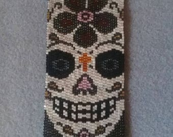 Sugar Skull Cuff Bracelet