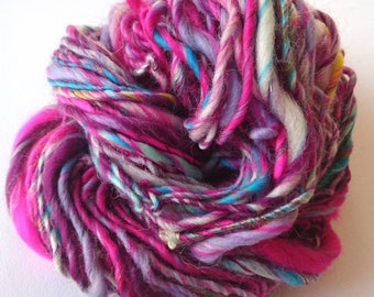 Hand spun single ply art yarn