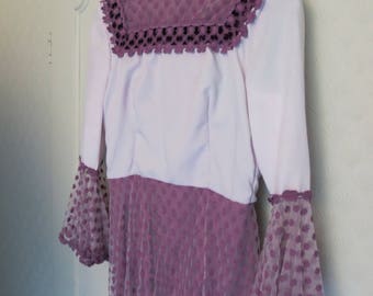 Dyed 60s vintage wedding dress Project Costume