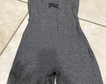 Vintage 90's Everlast Space Dye Leotard Romper Bodysuit M active wear dance