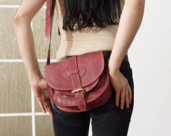 Leather Saddle Bag Leather Saddle bag Leather Saddle Bag Leather Saddle Bag Leather Saddle Bag Leather Messenger Crossbody Purse Goldmann S!