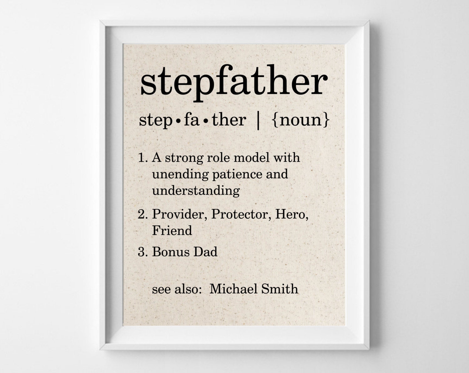 Download Stepfather Definition Personalized Cotton Print Bonus Dad