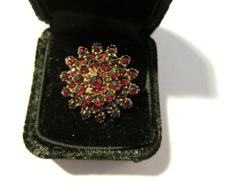 Size: U.S. 7 1/4 ** Gorgeous 1940s Ruby Ring in Box As Found (30)