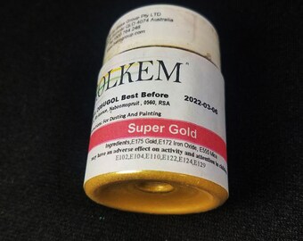Gold Metallic Super Dust 20g By Rolkem Gold Highlighter Dust DUS348