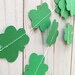 Shamrock Garland • St. Patrick's Day Decor • Green Clover Garland • Shamrock Party Decor • St. Patrick's Day Home Decor • Green Clover Decor