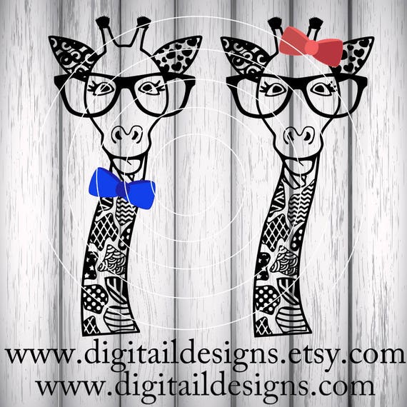 Download Zentangle Giraffe SVG dxf fcm eps ai png cut file for
