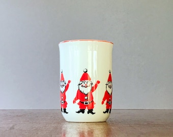 Mid Century Georges Briard Waving Santa Claus Christmas Mug