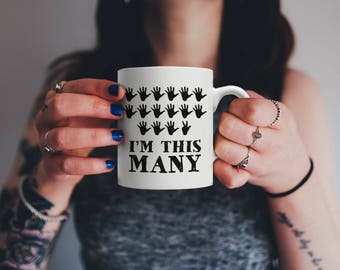 Seventy Eight Years Old Gift, I'm This Many Fingers | Vintage 78th Birthday Anniversary Bday Mug | For Family Who Loves Sarcasm & Irony