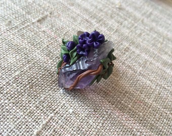 Lilac amethyst ring