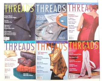 2000 Threads Magazines, No 87 to 92 with Index
