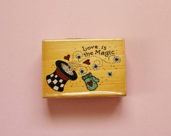 Love is the Magic Rubber Stamp Uptown Rubber Stamps