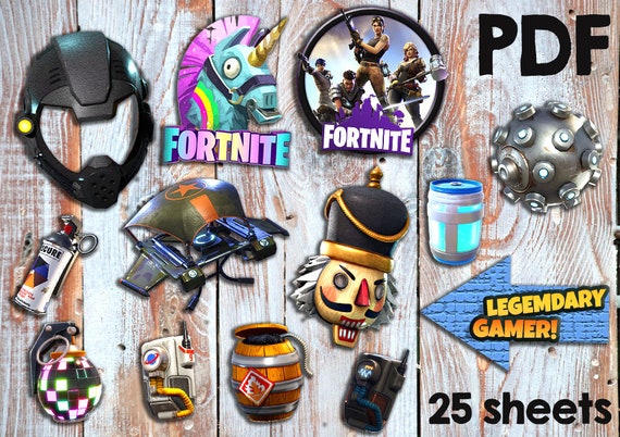 Printable Fortnite Photo Props | Birthday Wikii - 570 x 402 jpeg 118kB