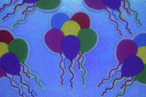 Colourful Balloons Iron on Patch