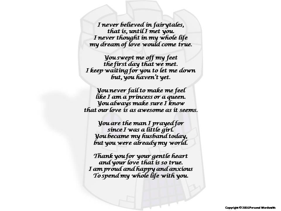 Wedding speech poems bride picture