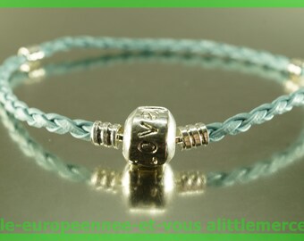 love for leather N105 European Bead Bracelet 20cm charms