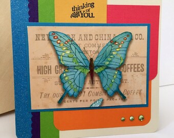 Thinking of You Butterfly Greeting Card