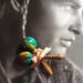 Vintage 1940s 1950s Brooch Lapel Pin Mexico Tourist Souvenir Maracas Made Of Wood That Rattle!