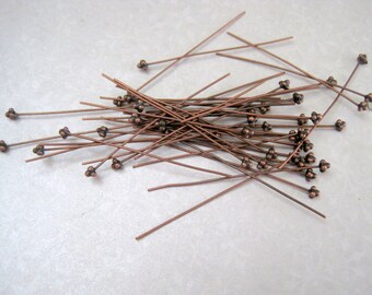 Copper Head Pins - Set of 45 - 59mm
