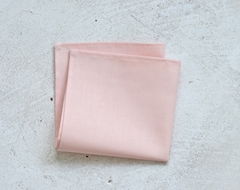 Pale Peach Blush Pocket Square