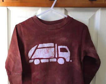 Garbage Truck Shirt, Kids Truck Shirt, Kids Garbage Truck Shirt, Boys Truck Shirt, Girls Truck Shirt, Brown Truck Shirt, Long Sleeves (2T)