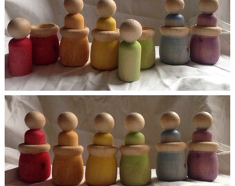 Rainbow Sorting Cups