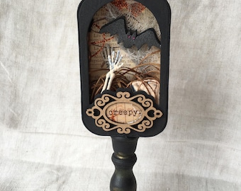 Halloween, Skeleton, Altered Altoid Tin, Creepy, Assemblage Art, 3D Art