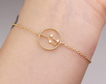 Aquarius bracelet, horoscope bracelet, zodiac jewelry, horoscope jewelry, constellation, Aquarius jewelry, constellation, birthday, gift