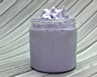 Lilac Whipped Soap, Handmade Fluffy Cream Soap, 4 Oz.