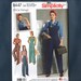Simplicity 8447 Misses' Vintage Pants Overalls and Blouses, 1940s Rosie the Riveter, Sizes 16-18-20-24, New Pattern, Vintage Archives