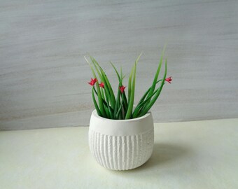 Ceramic plant pot, Ceramic planter, Succulent planter, Geometric Planter, Cactus Planter, Concrete Succulent Planter