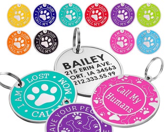 Dog Tag, Personalized Dog Tag, Custom Dog Tag, Dog Id Tag, Engraved Dog Tag