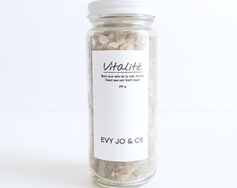 Sels de bain (VITALITÉ) - sels de mer morte, bain de trempage, sel de bain, sels & gommages, bain et beauté, Spa et détente, cadeau de bain, savons, Spa
