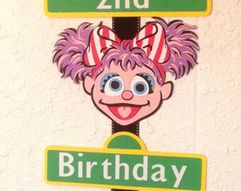 Elmo and Abby Birthday Party Sign, Personalized, Elmo party, Sesame Street party