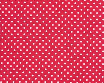 Tanya Whelan TW43 Delilah Dots Red Cotton Fabric By The Yard
