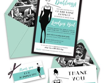 Breakfast At Tiffany's Bridal Shower Invitations