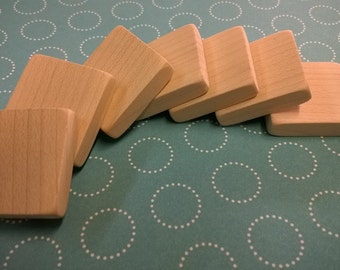 5/8" Square Wooden Tiles - lot of 50