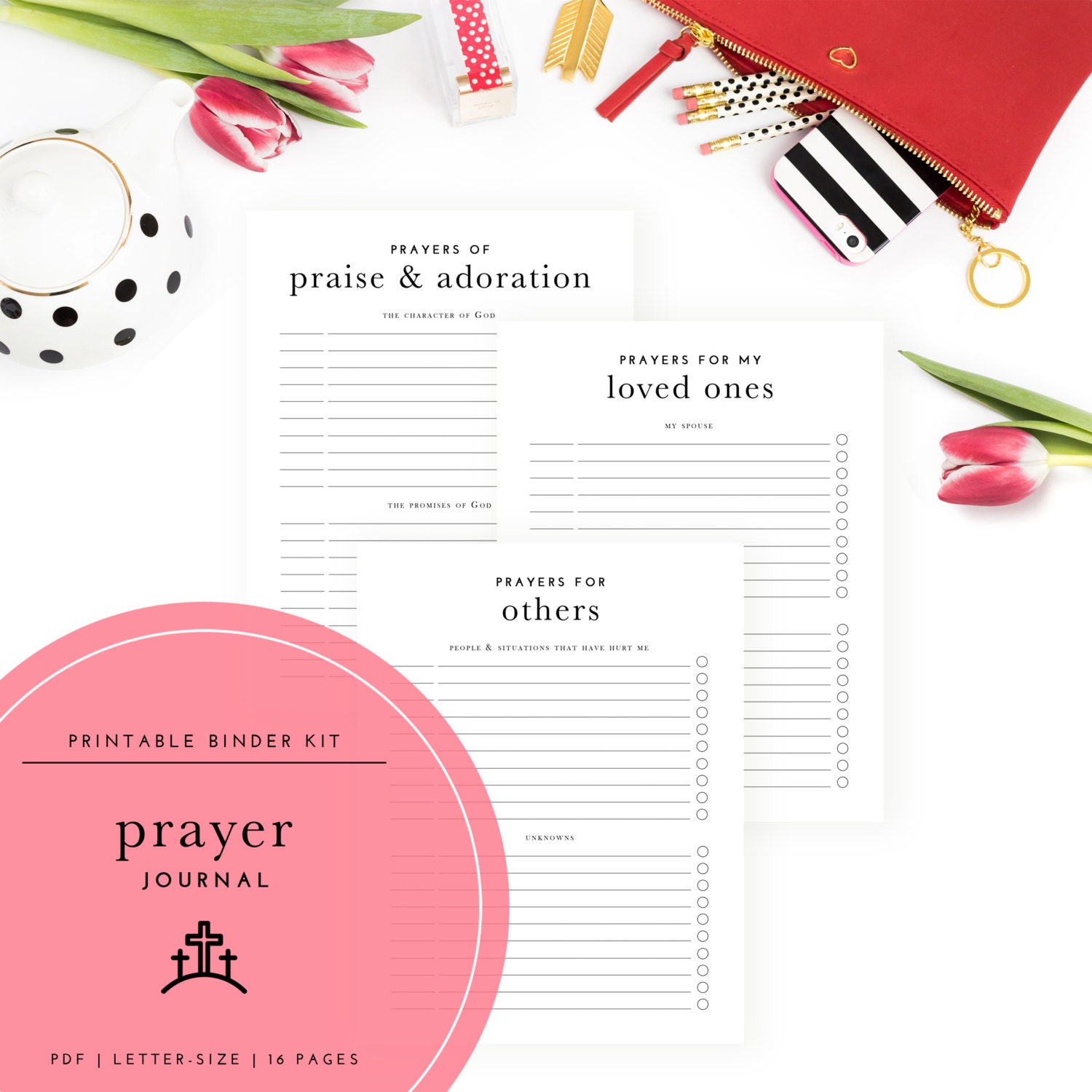 Prayer Journal Binder Kit A Printable PDF