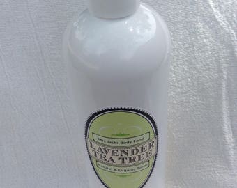 Facial Cleanser , Organic , Facial Wash, Herbal, All Natural. Facial Toner, Lavender -Tea Tree, 16 oz