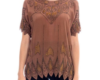1920s Beaded Top Size: M