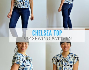 The Chelsea Top PDF sewing pattern and sewing tutorial