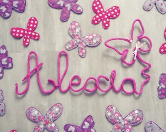 Name of knitting with butterfly shape