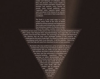 Carl Sagan Pale Blue Dot Poster (8x10, 11x17, or 13x19)