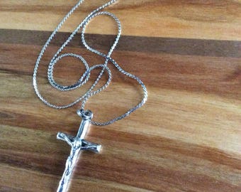 Silver Crucifix Necklace