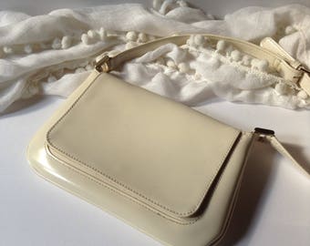 Liz Claiborne Mini Cross Body / Shoulder Bag / Cream Color