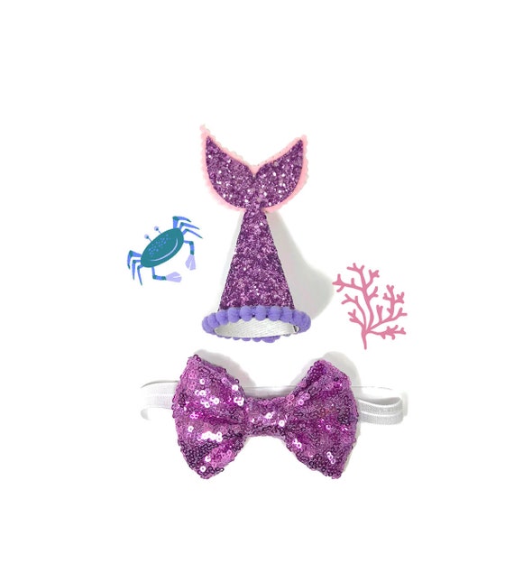Dog Mermaid Costume || Dog Mermaid Hat || Dog Birthday Party Hat || Pet Party Decor || Animal Party Hat || Dog Gift || Dog Clothes