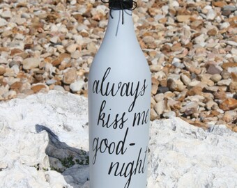 Beautifully decorated wine bottles