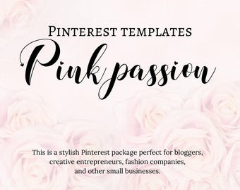 Pinterest templates - Pink Passion